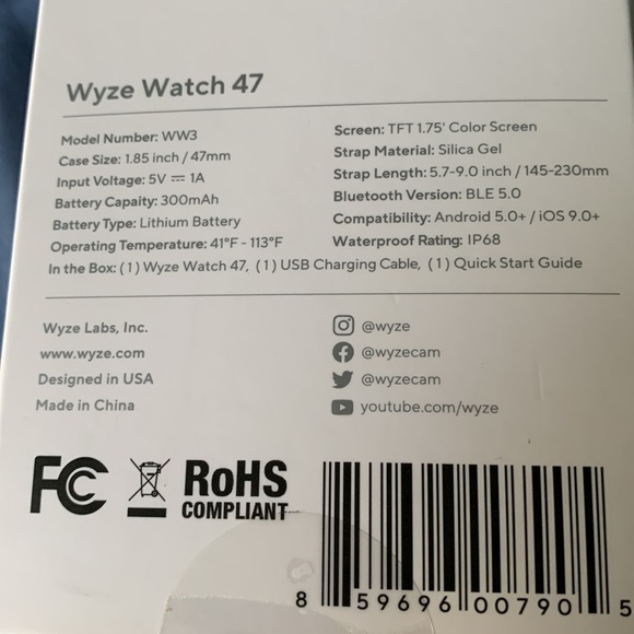 Waze watch size 47 model number WW3 - Picture 2 of 4